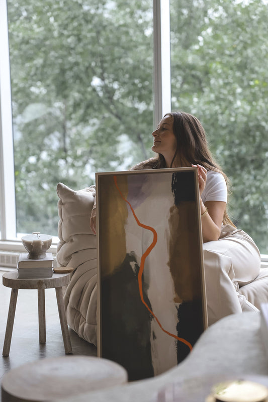 CREVASSE, Werk auf gespannter Leinwand