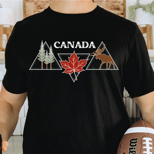 Canada Triangle Unisex T-shirt | Canadian Clothing