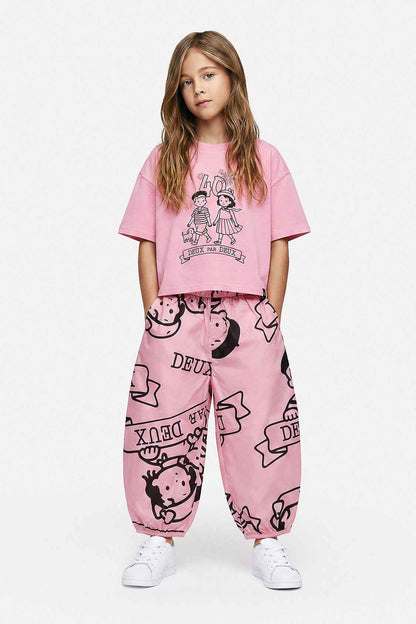 40Th Anniversary Printed Poplin Pant Soft Pink