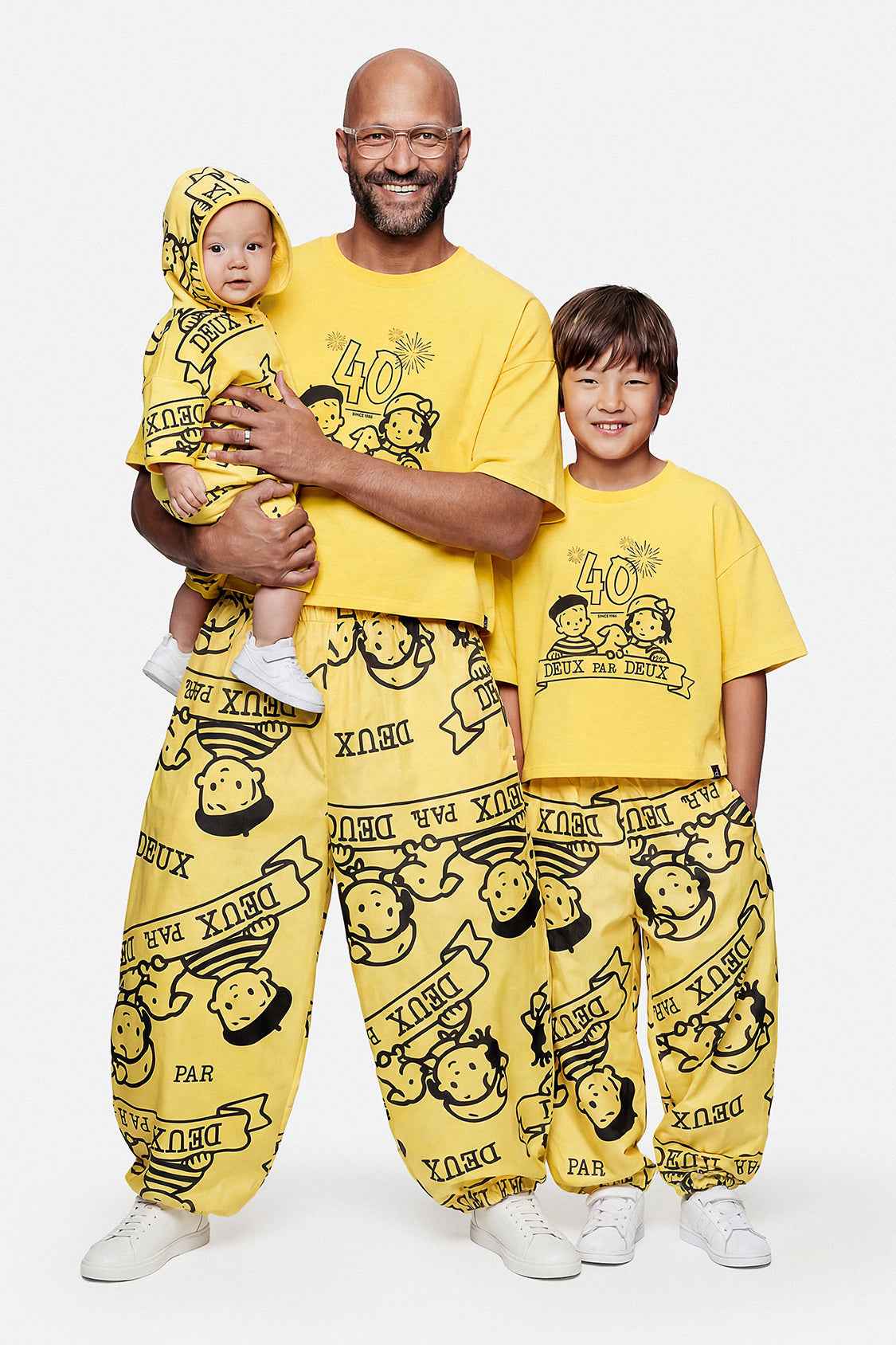 40Th Anniversary Printed Jersey One-Piece Honey Yellow