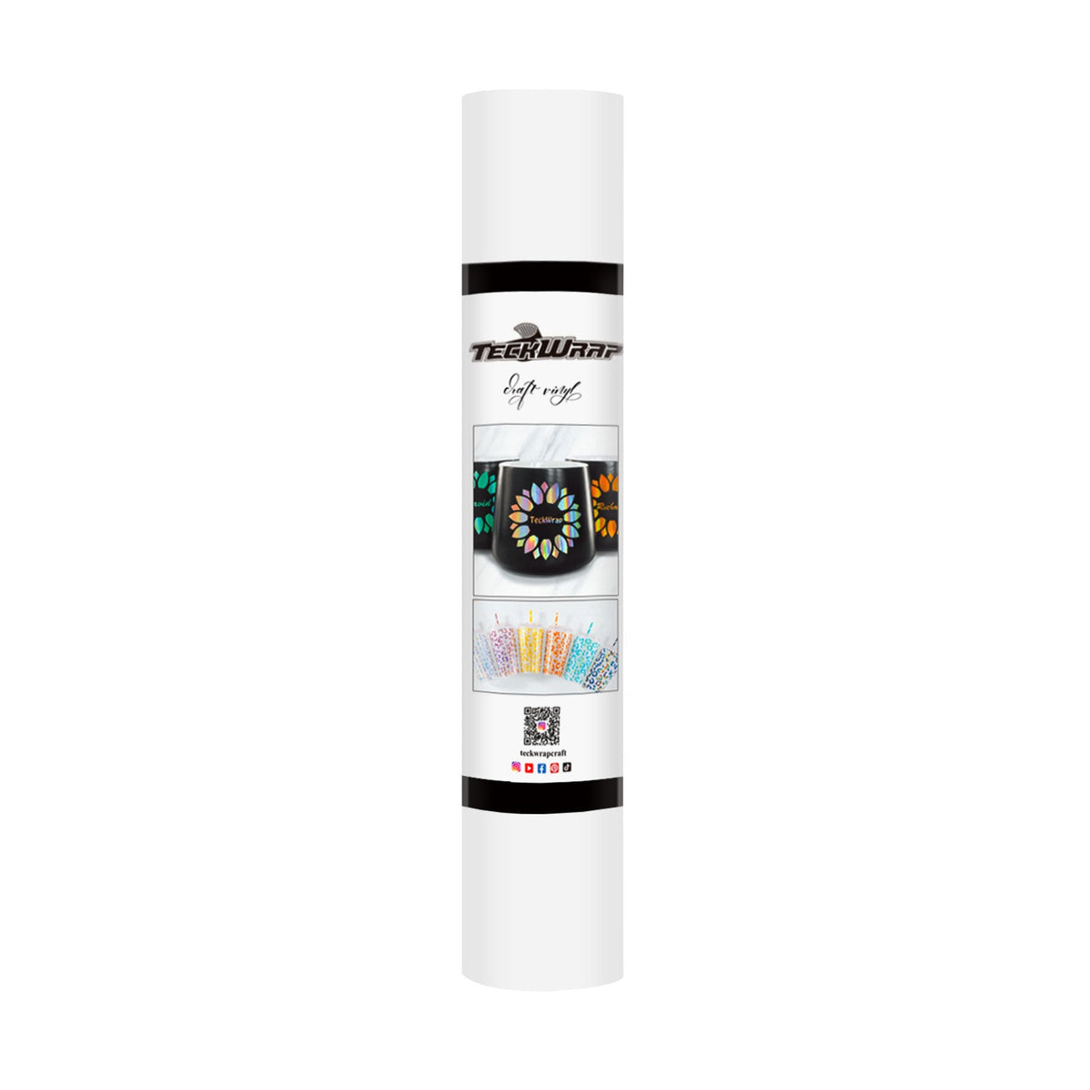 TeckWrap Matte Adhesive Vinyl - Coconut White | Ideal for Art Projects, Decals, and More!