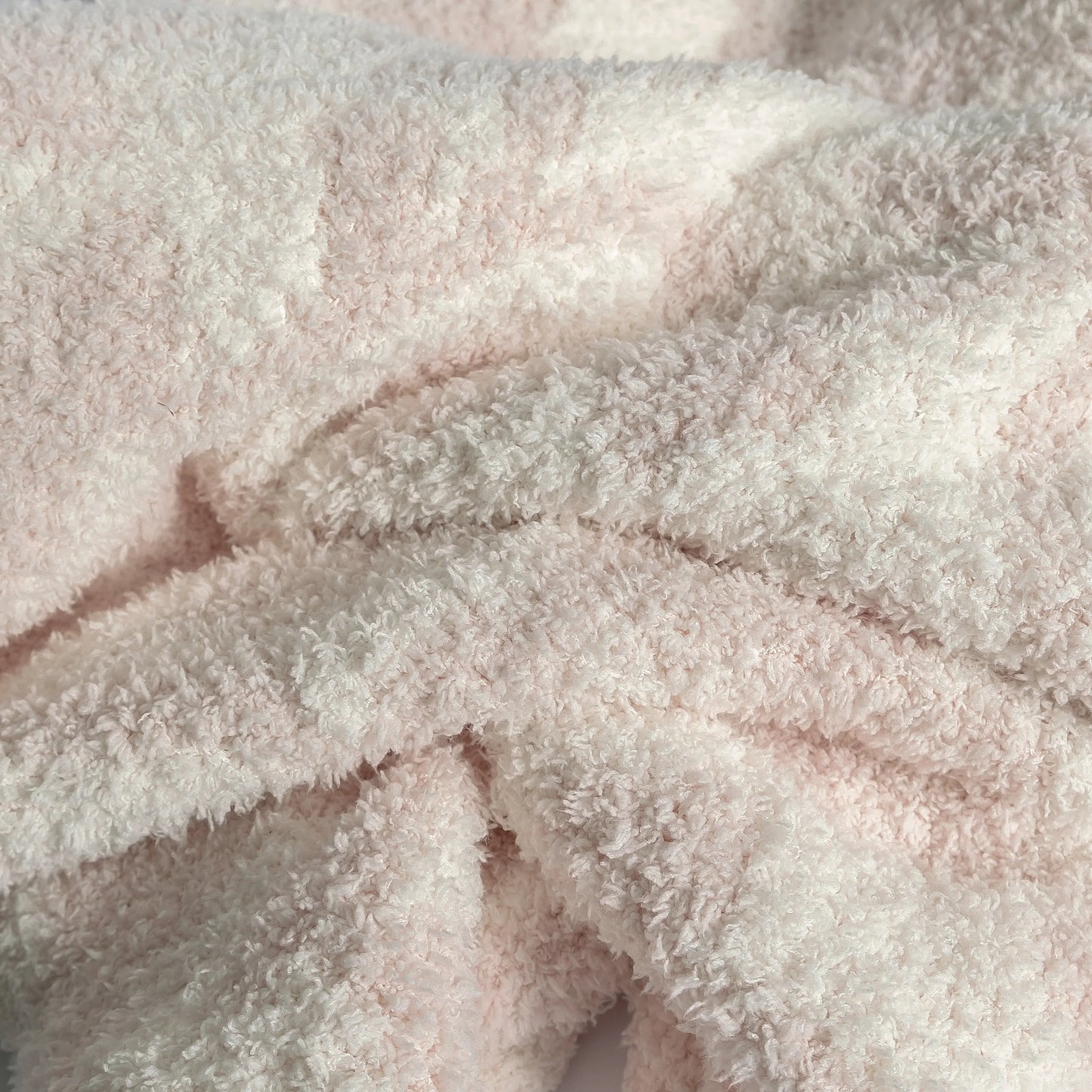 Primrose Pink and Soft White Vintage Floral Print Toddler Blanket