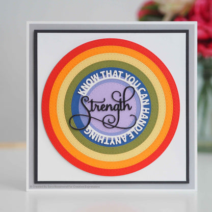 Sue Wilson Circle Sayings Strength Craft Die