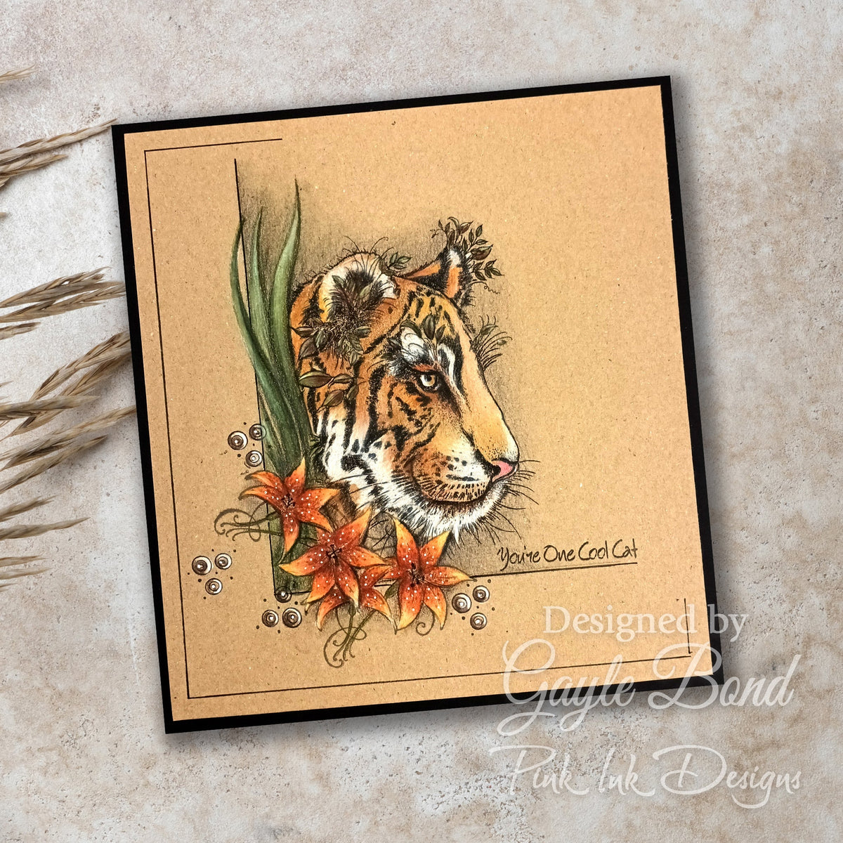 Pink Ink Designs Sher Khan 6 in x 8 in Clear Stamp Set