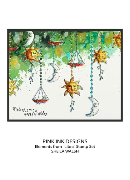 Pink Ink Designs Libra 6 in x 8 in Clear Stamp Set