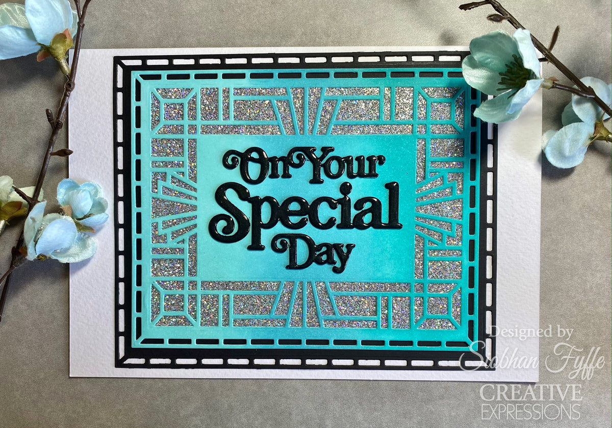 Creative Expressions Sue Wilson Art Deco Collection Oval Frame Craft Die