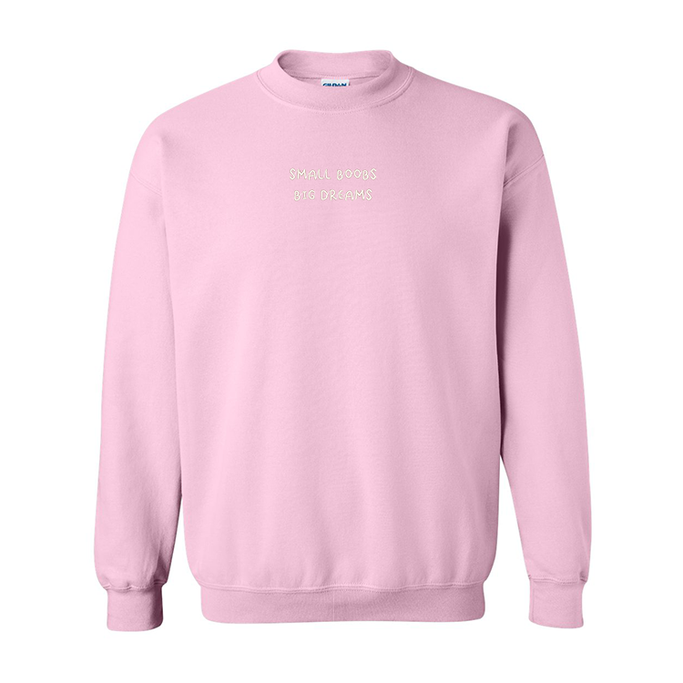 Crewneck "Small B00bs Big Dreams" brodé