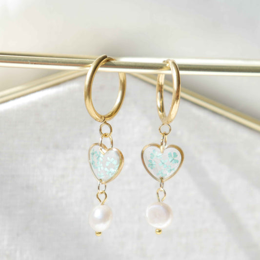 Boucles d'oreilles Perla - Lola (medium) petit coeur