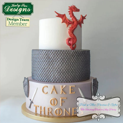 Continuous Dragon Scales Silicone Mould
