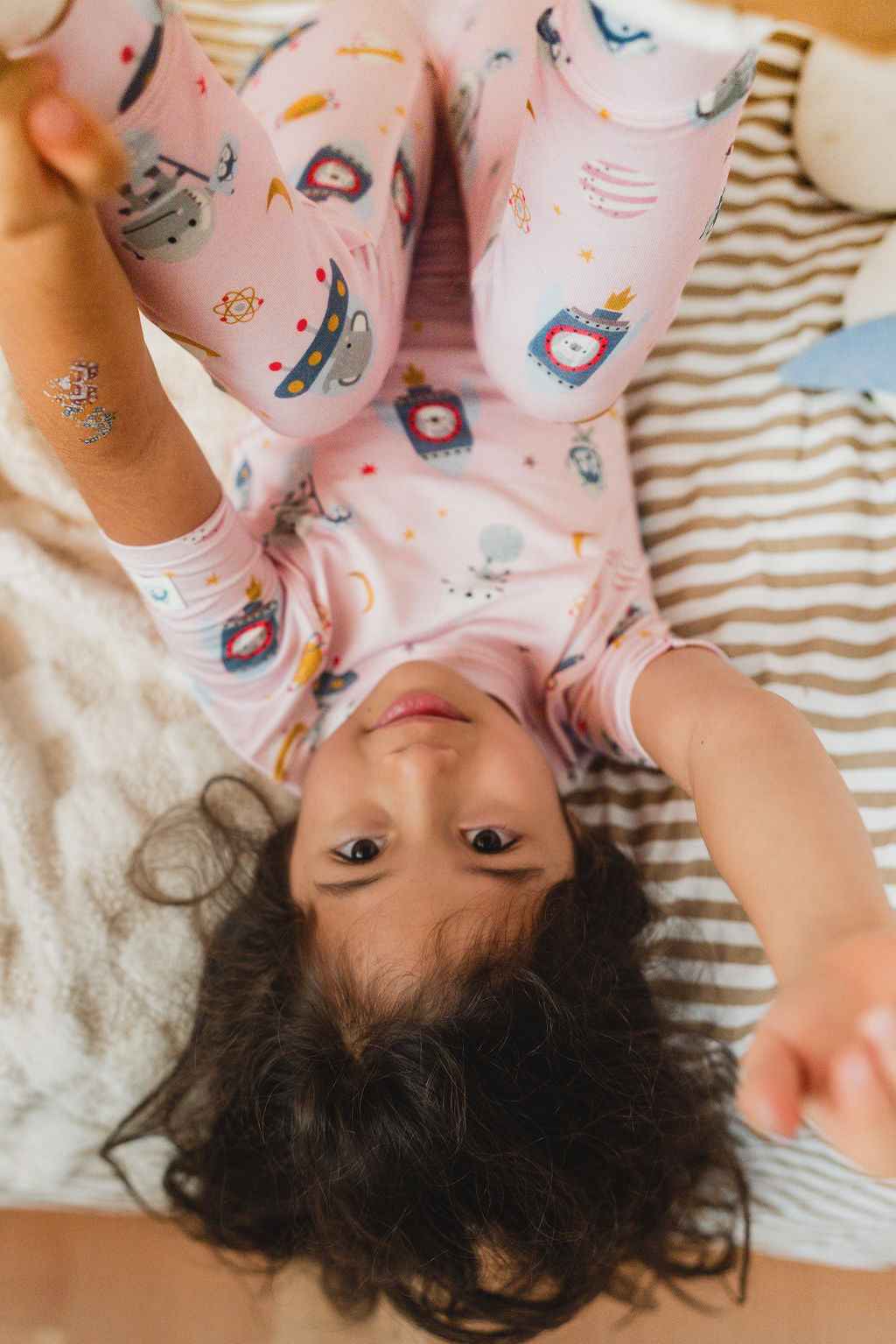 Short Sleeve Long Pants Summer Pajama Set TENCEL™ - Astro Explorers