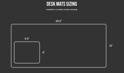 Small | Desk Mat | Painted Mosaic
