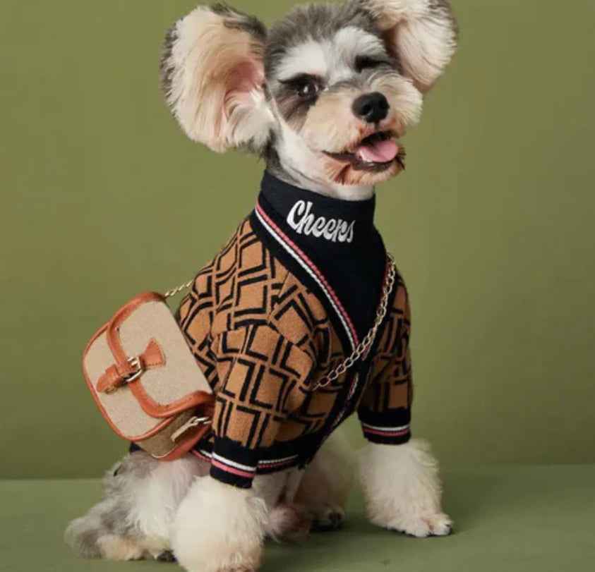 Furendi Classic Dog Cardigan | Knit Button Dog Sweater