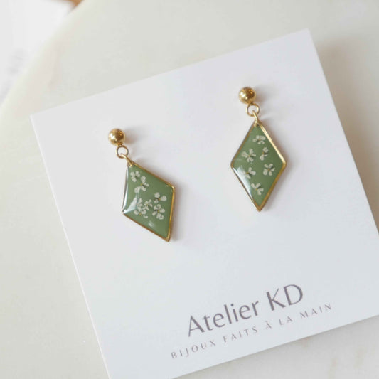 Boucles d'oreilles - losange 16mm - Édition spéciale automne 2025