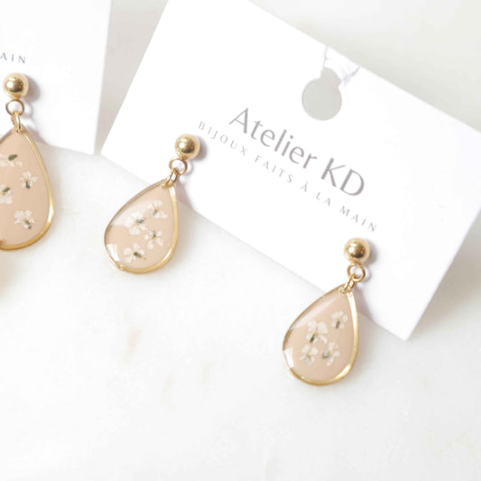 Boucles d'oreilles - goutte 12mm - Edition spéciale automne 2025