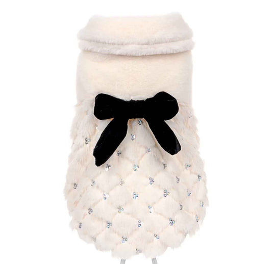 Winter Wonderland Fur Dog Coat | Warm Winter Dog Outerwear
