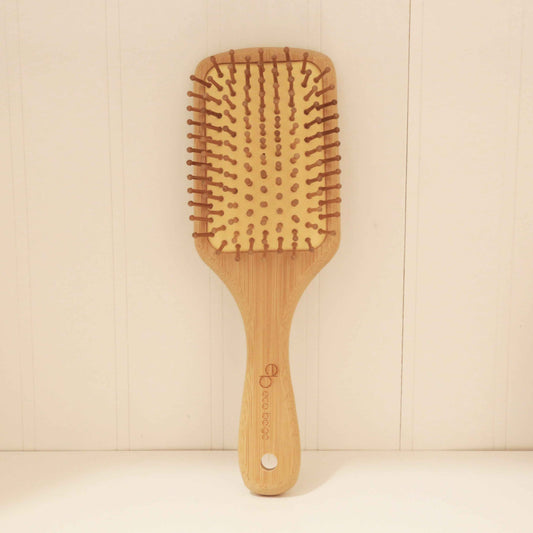 Cushioned Bamboo Hair Brush- Rectangle