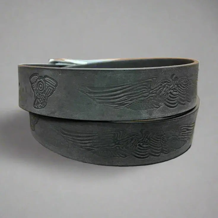 Engine Eagle Removable Buckle Leather Belt