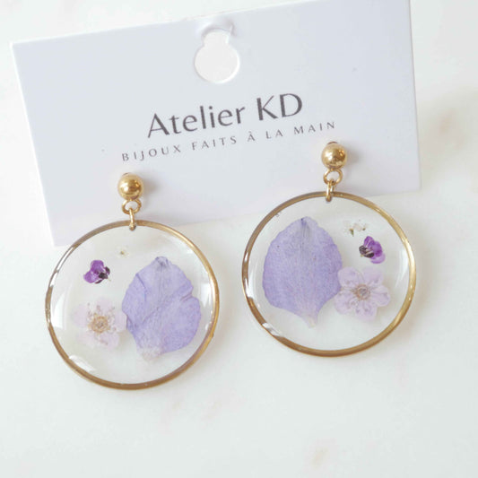 Boucles d'oreilles Léa - rond (moyen 20mm)