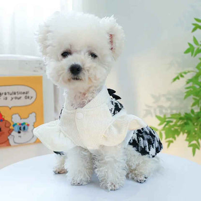Mademoiselle Tweed Dog Dress | Pet Fashion Dress