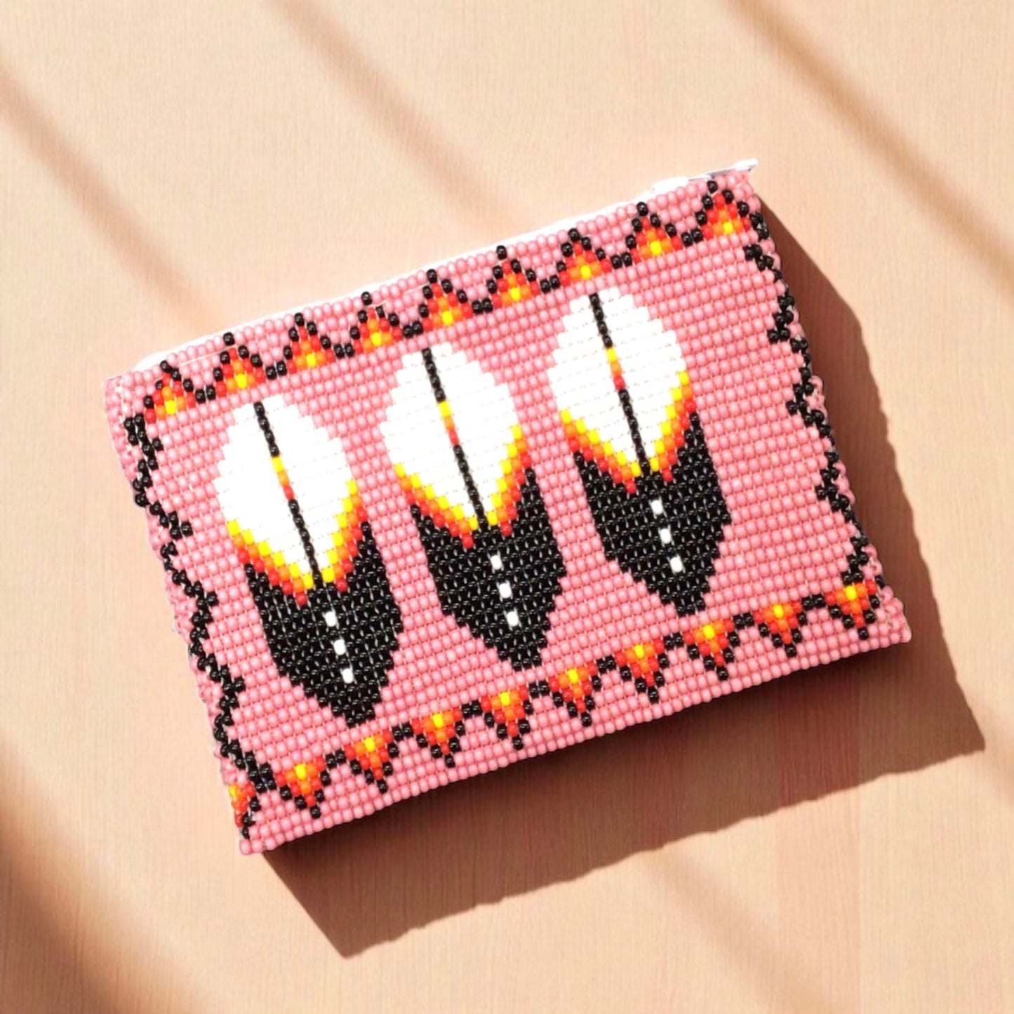 OLDTRIBES™ Feather Beaded coin purse