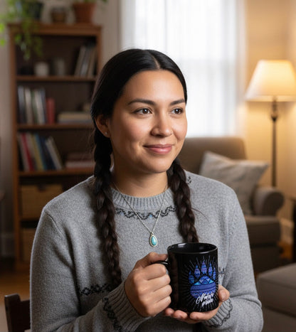 OLDTRIBES™ Southwestern Style Black Ceramic mug