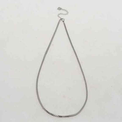 FARAH 28": Cuban Link Silver Chain Necklace