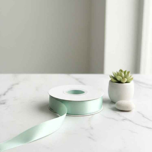 30 Meter Double Face Light  Green #513 Ribbon Roll
