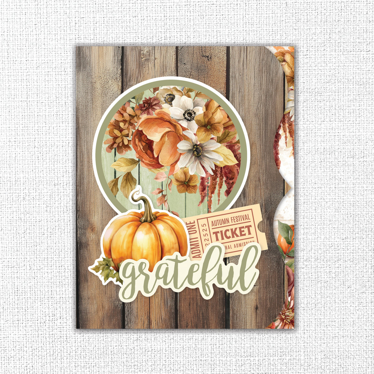 Autumn Florals Mini Folio Kit 35481