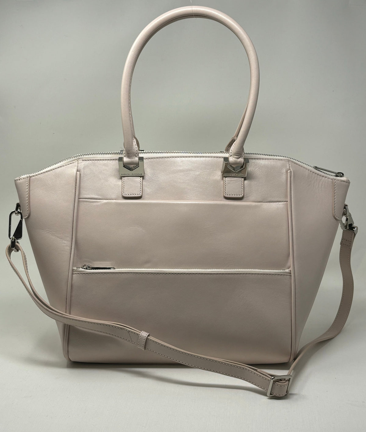 Sac à Main en Cuir rose blush | Mona Moyen
