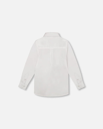 Long Sleeve Button Down Shirt White
