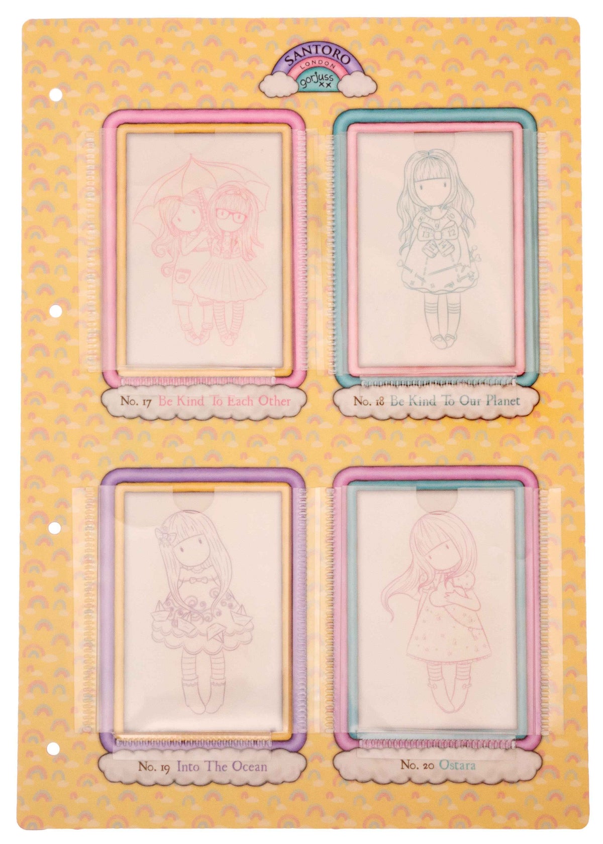 SAN Storage Sheet Gorjuss - Be Kind no. 17-20 205x297x4mm 1 PC nr.05