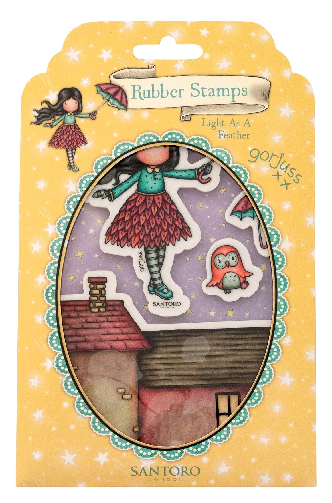 SAN Cling Stamp Light As A Feather Gorjuss Essentials 120x170x5mm 4 PC nr.522