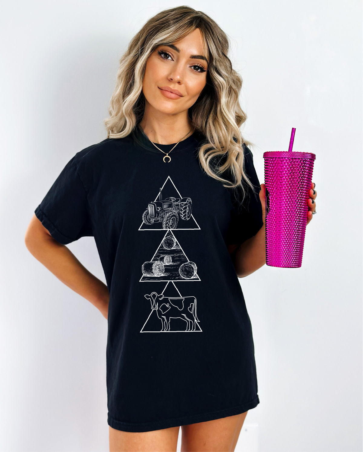 Geometric Farming Unisex T-shirt | Prairie Apparel | Farm Apparel