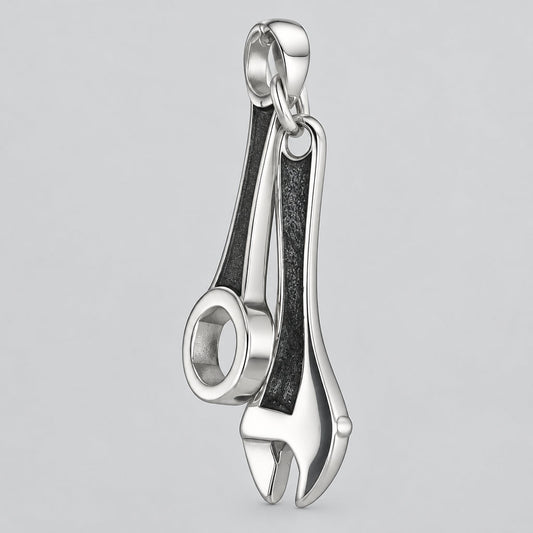 GoSteel Men's Spanner Wrench Pendant | Stainless Steel