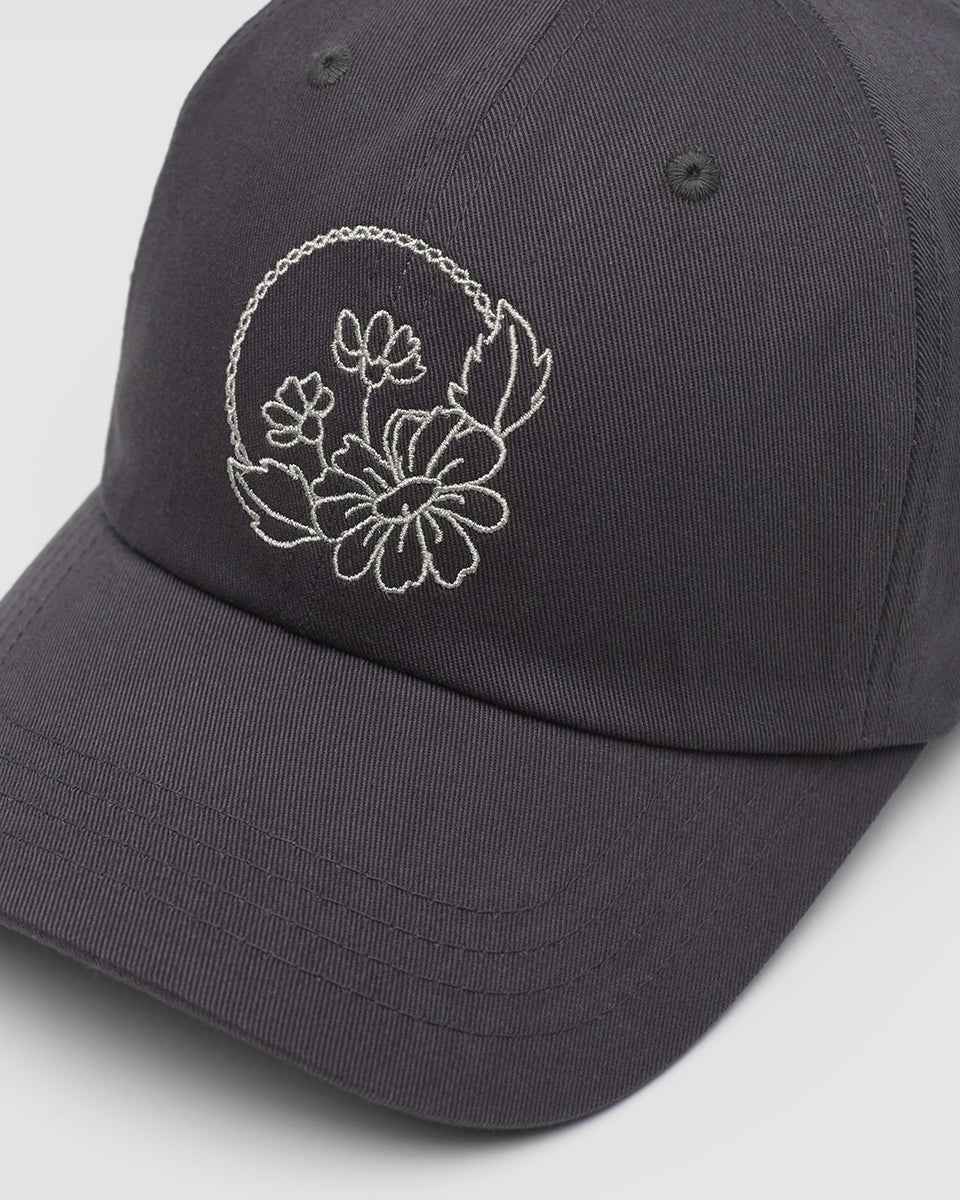 Daisy Embroidery Peak Hat