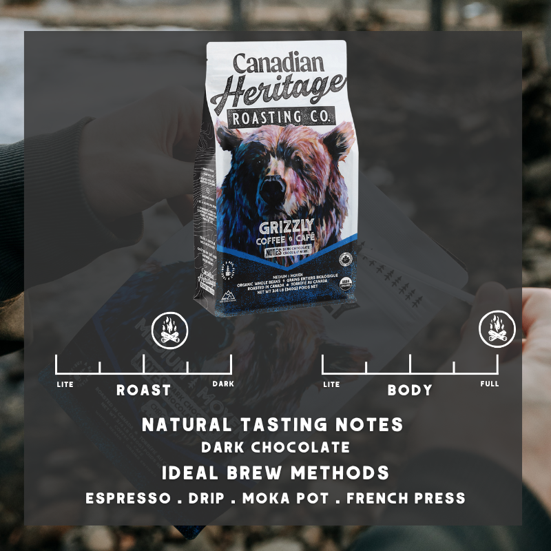 "Grizzly" Organic Coffee - Canadian Heritage Roasting Co.