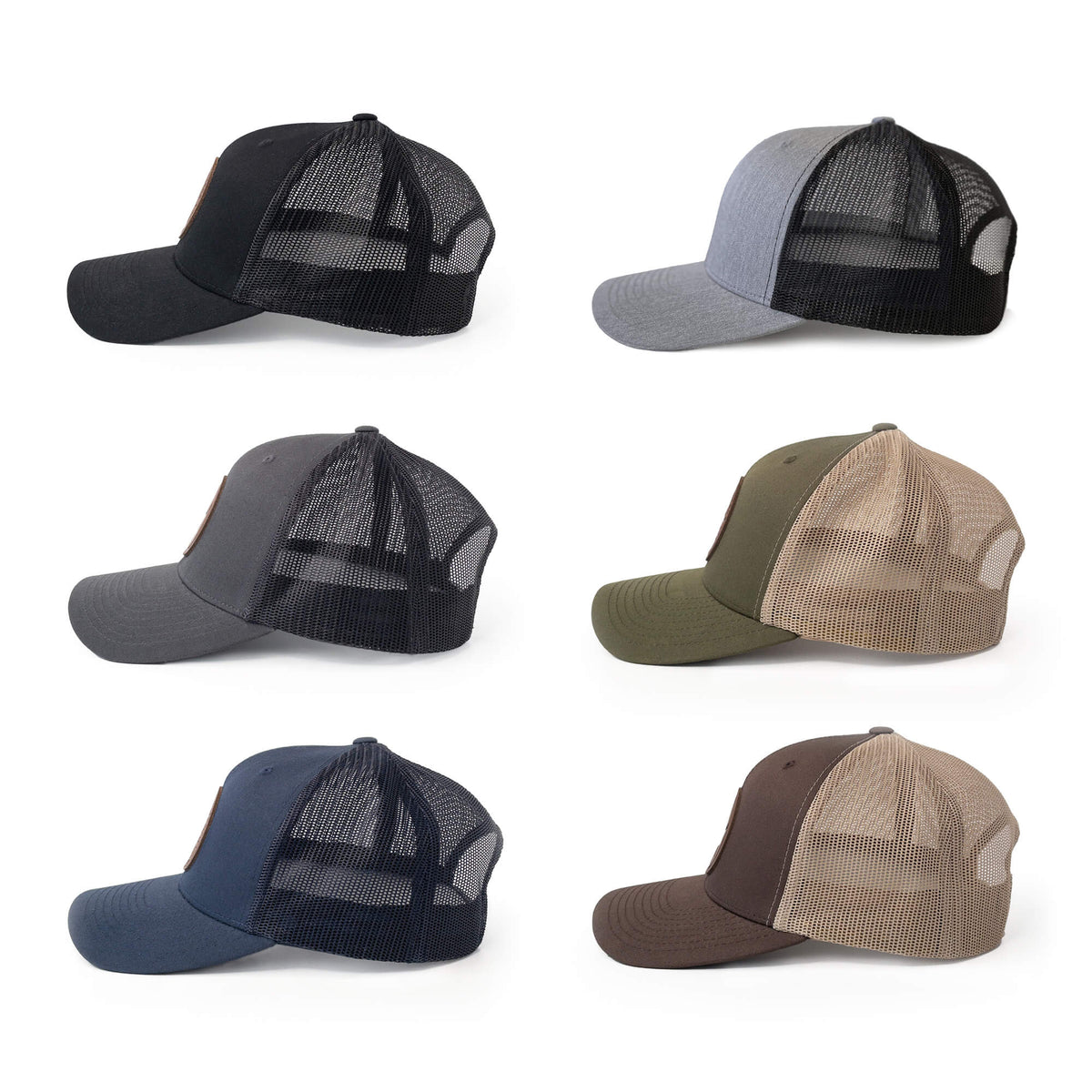 Ontario Leather Patch Trucker Hat