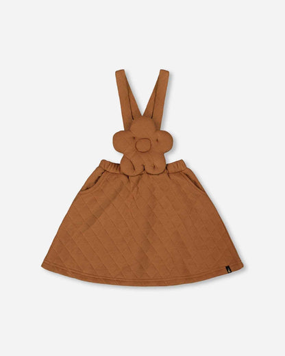 Quilted Overall Dress Mocha