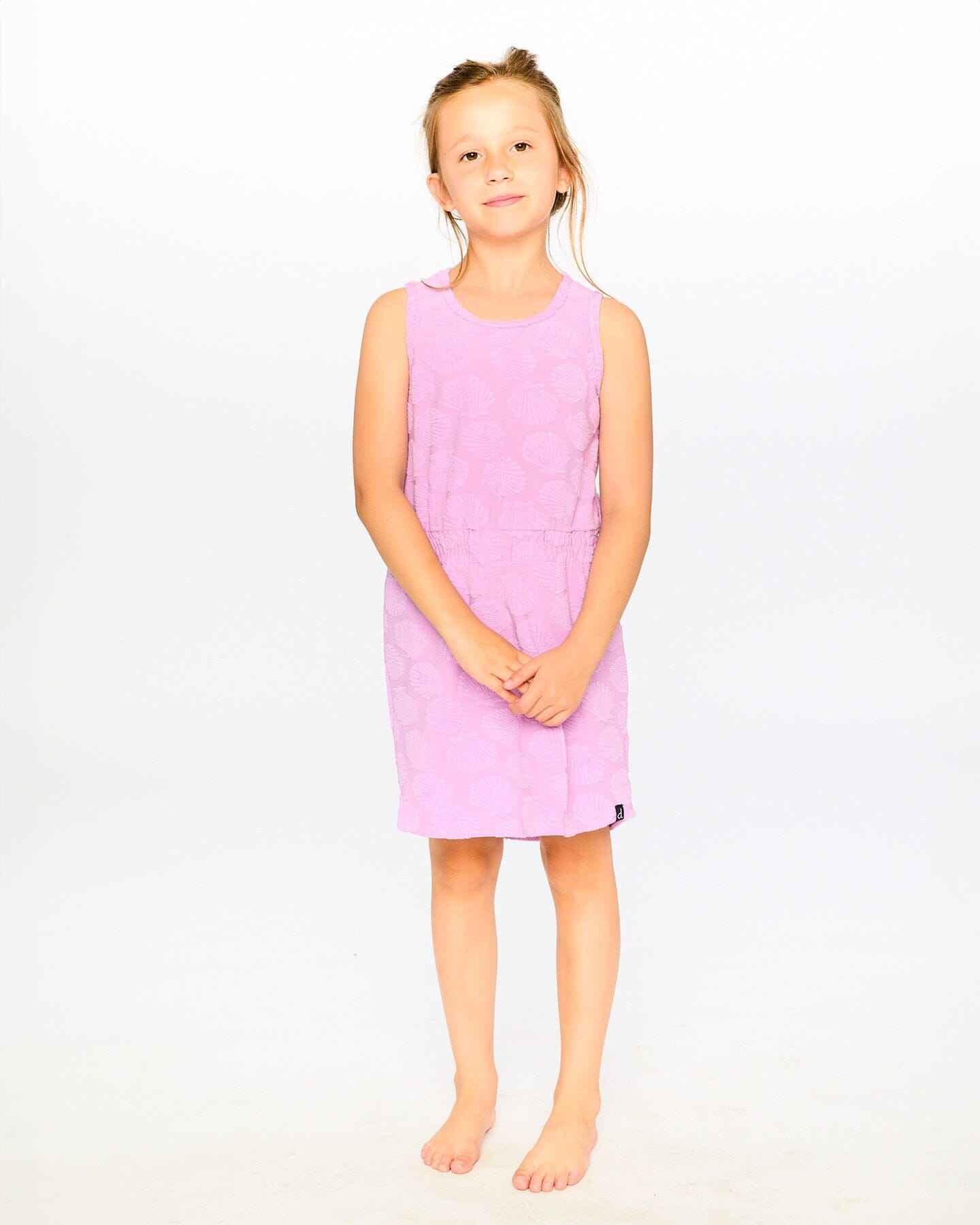 Terry Cloth Beach Dress Lilac