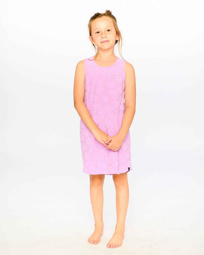 Terry Cloth Beach Dress Lilac