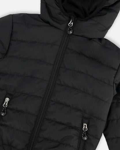 Quilted Mid-Season Jacket Black