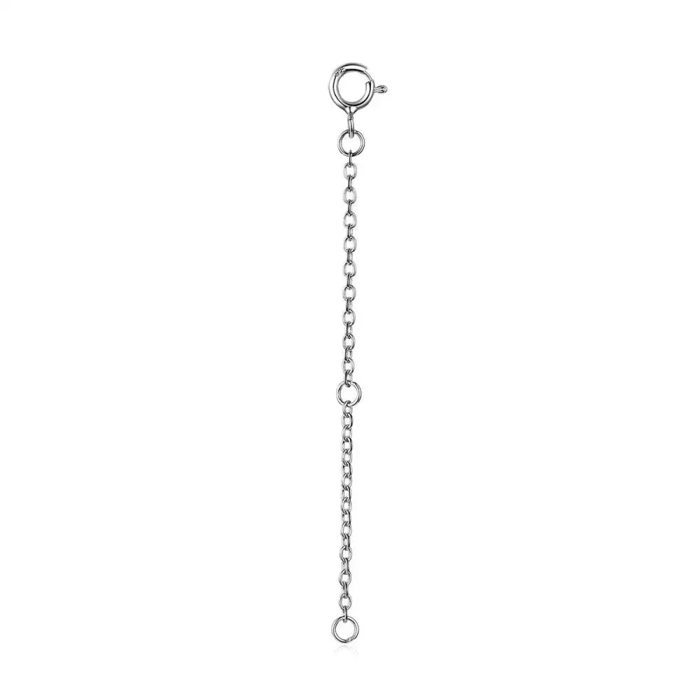 14K Gold Plated 925 Sterling Silver Necklace Extension Chains With Lobster Clasps For Diy Jewelry Making