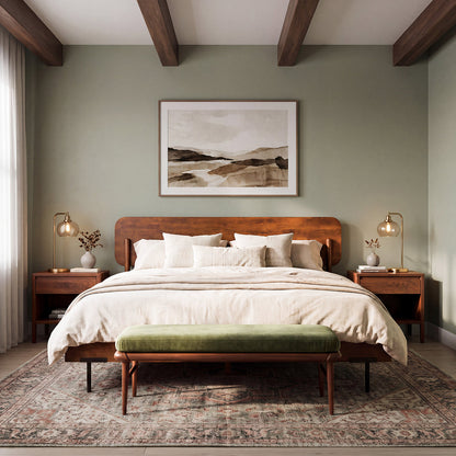 Frida Solid Wood Bed Frame