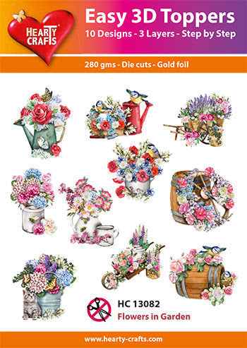 Easy 3D - Toppers Flowers In Garden