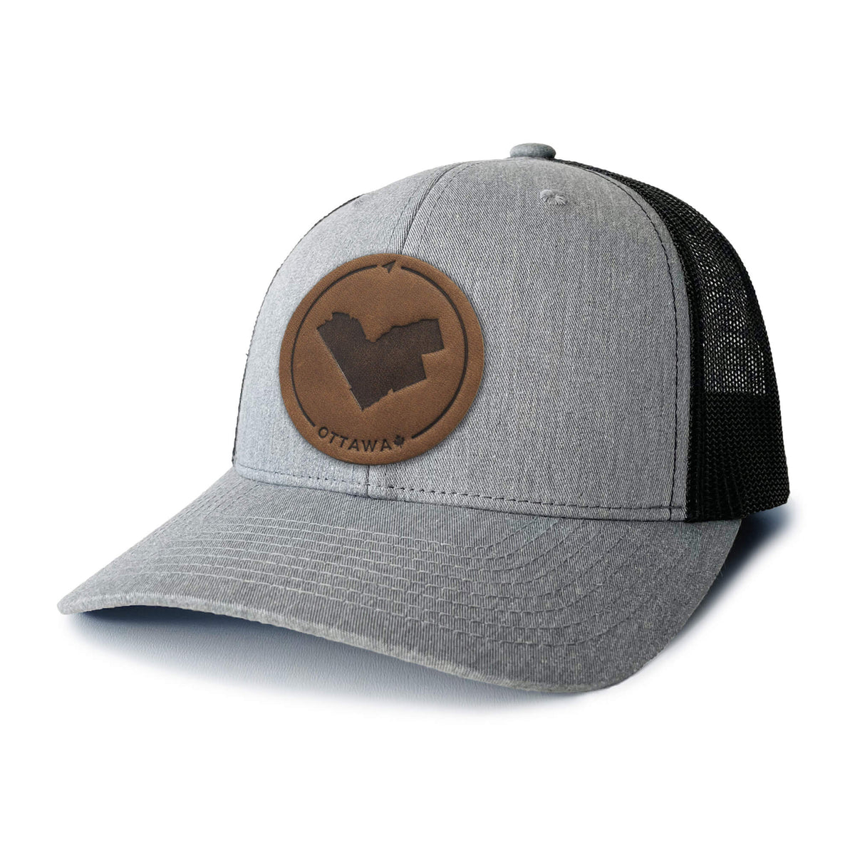 Ottawa Leather Patch Trucker Hat