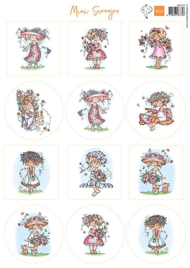 Marianne Design A4 Cutting Sheet - Hetty's Mini's - Summer Snoesjes