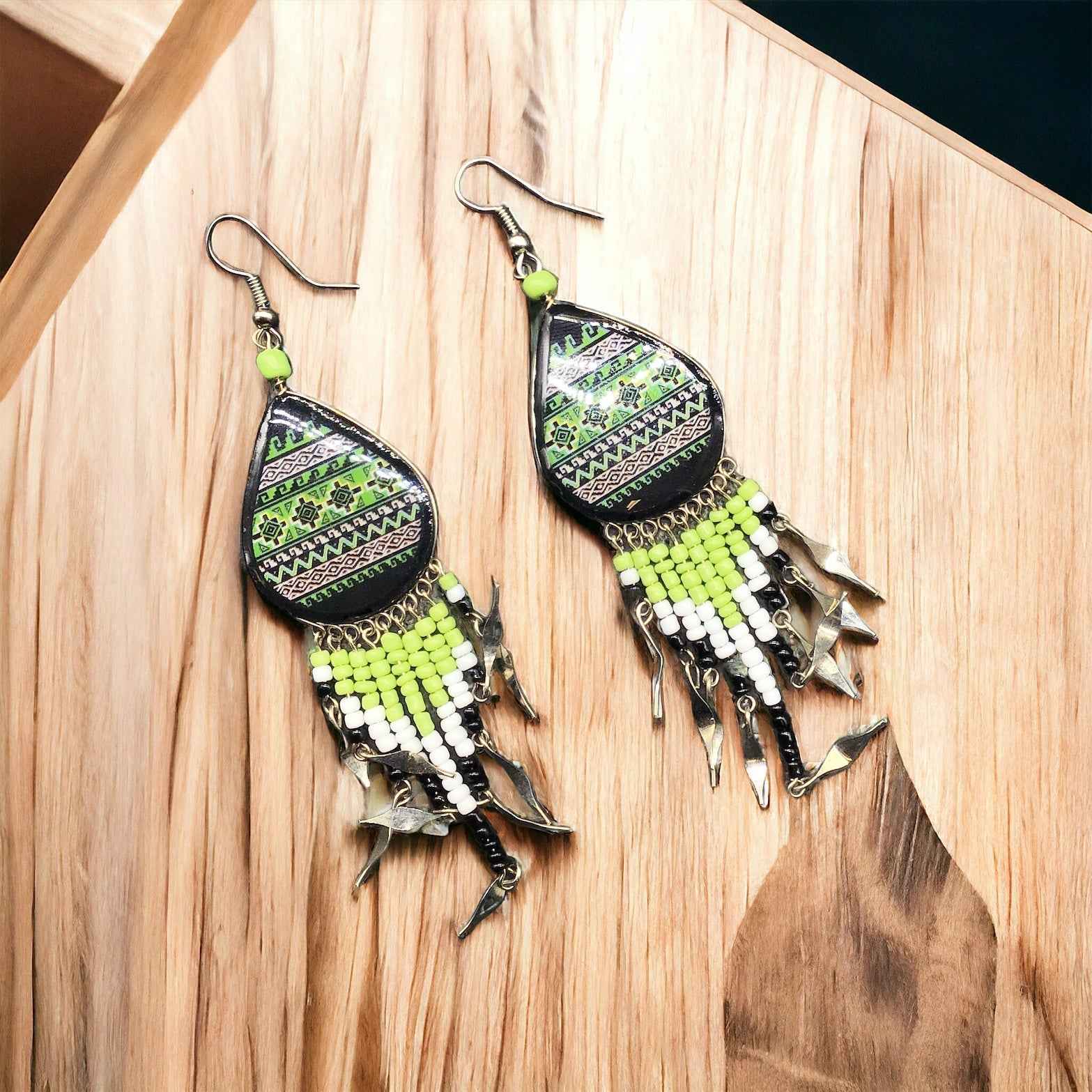 OldTribes™ Green Southwestern Earrings