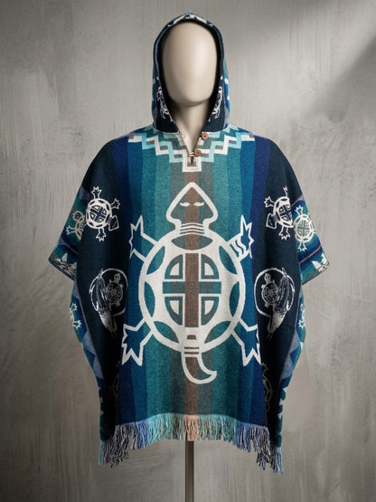 Turtle HandMade Wool Poncho