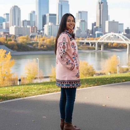 Blush Turtle 3/4-Length Coat