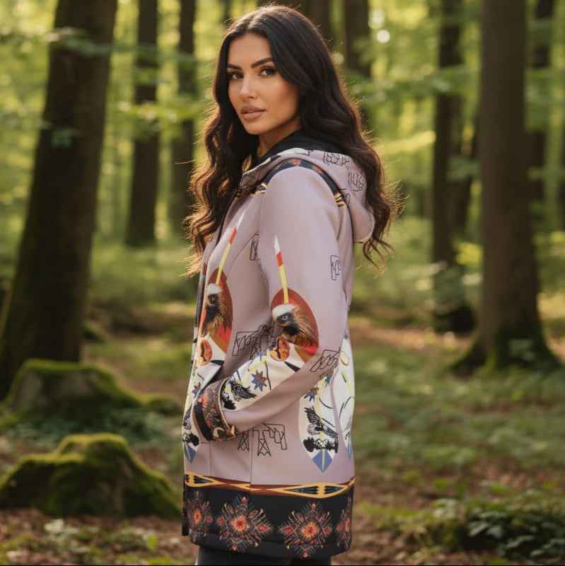 Soft purple Eagle 3/4-Length Coat